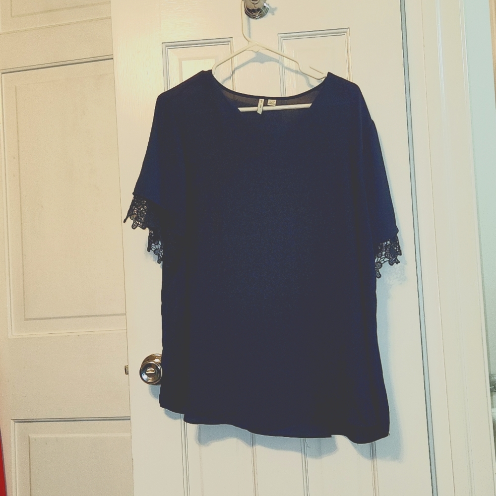 Navy blue blouse